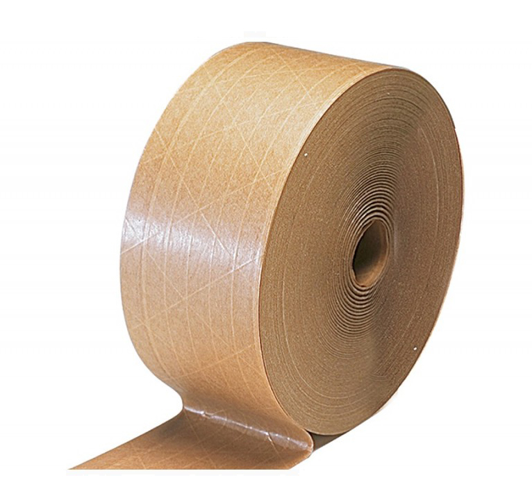 H-10 Water Activated Tape Roll, Brown